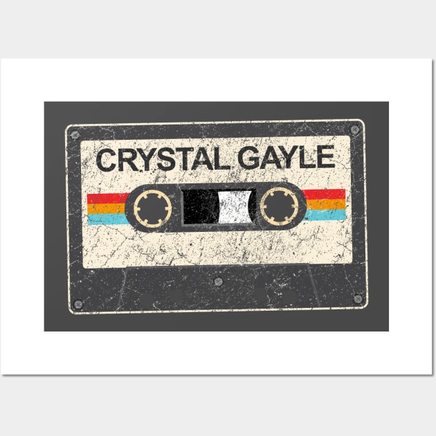 kurniamarga vintage cassette tape Crystal Gayle Wall Art by kurniamarga.artisticcolorful